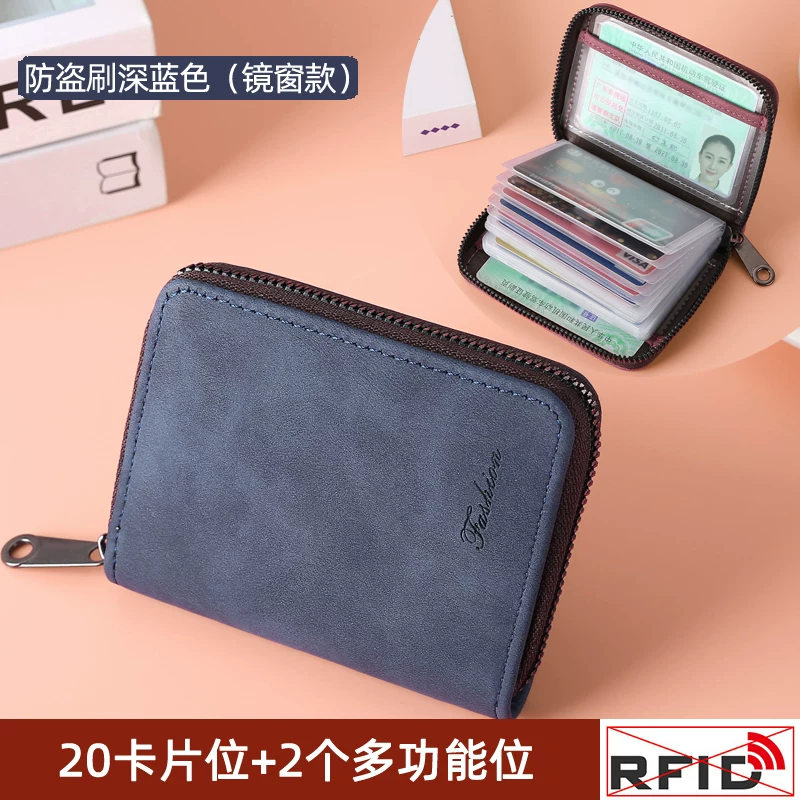 Кожаный кожаный? capacious card holder with zipper for men and women, small cards for driver's license, new collection