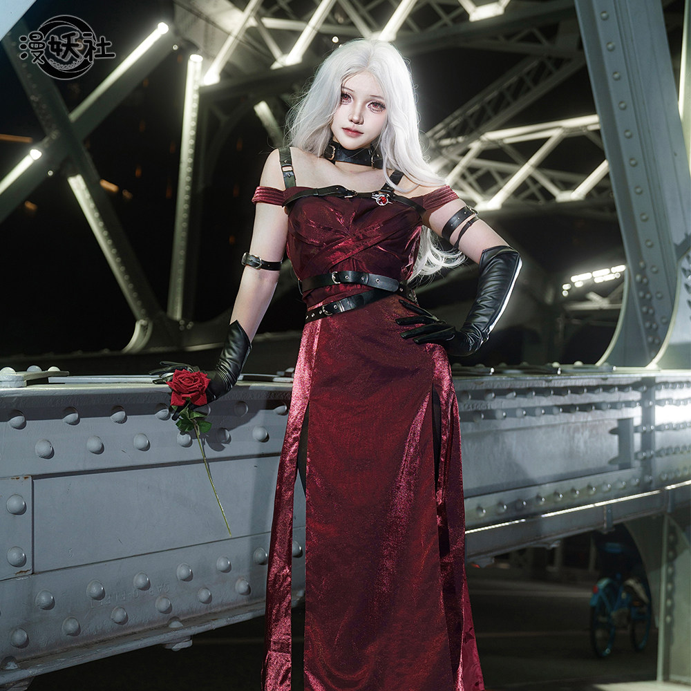 恋与深空cos主控红裙礼服秦彻暗幕旖旎,这款cosplay服装究竟如何?-Cosplay女装/cos女装-淘宝好物网