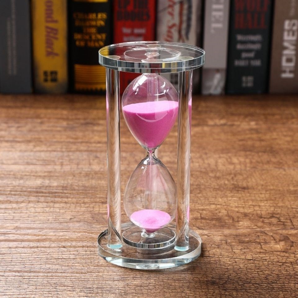 Crystal hourglass 15 30 60 minute timer home decoration birthday gift creative ornaments quicksand