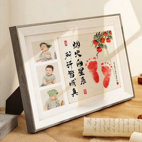 Детские отпечатки рук и ног для новорожденных, чернильная подушечка, памятная фоторамка