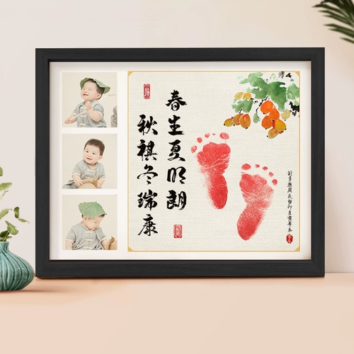 Детские отпечатки рук и ног для новорожденных, чернильная подушечка, памятная фоторамка