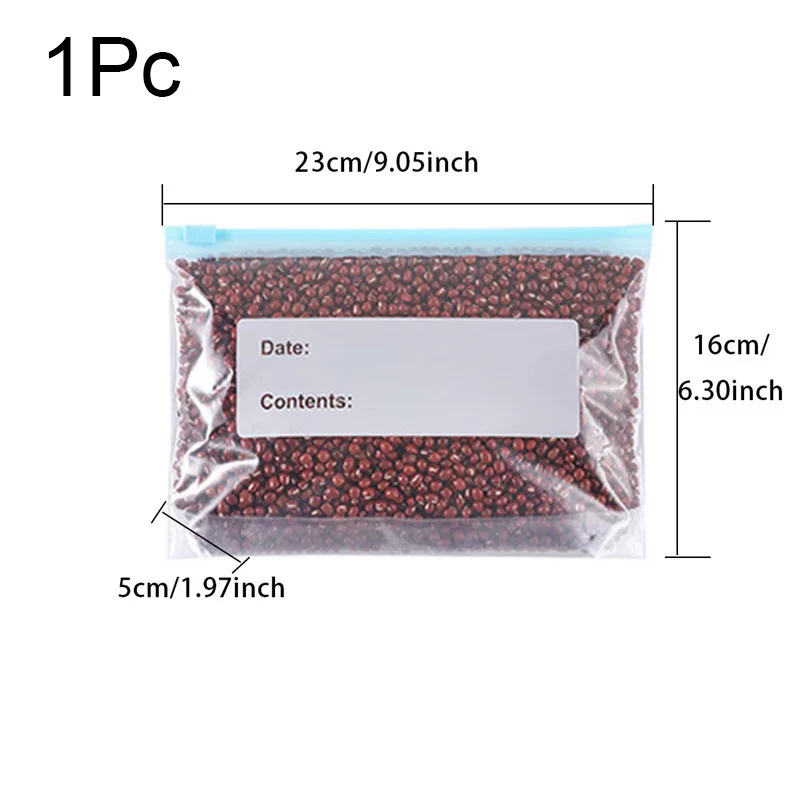 [1/10Pcs МReusable мешок для застежки-молнии стоячий Zip закрытый пластиковый заморозка]