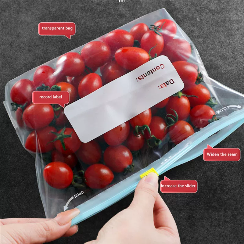 [1/10Pcs МReusable мешок для застежки-молнии стоячий Zip закрытый пластиковый заморозка]