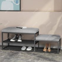 Nordic minimalist modern entrance child changing shoes stool into the door can be used for home light lavish soft bag wearing a footstool containing stool