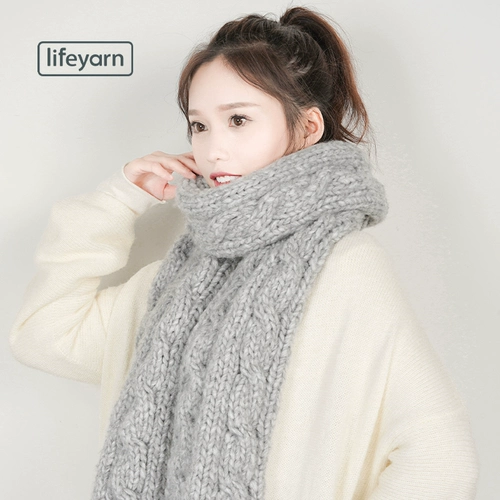 Шарф ручной работы, набор материалов, сумка, плетеный удерживающий тепло клубок пряжи, «сделай сам»