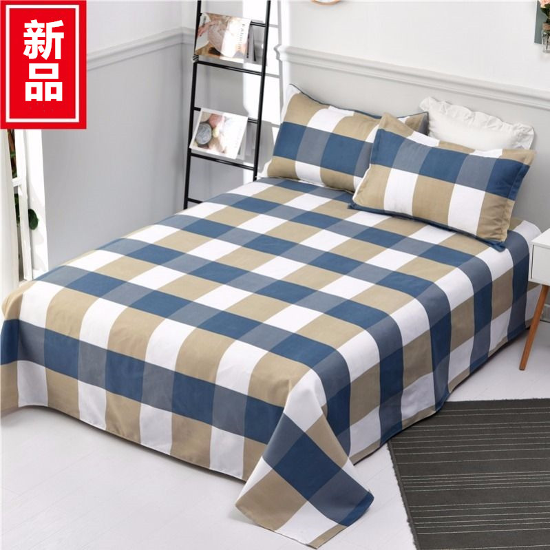 Pure cotton thickened resistant to dirty single double man's pillowcase coarse cloth single piece floor bed linen bed cover large size bed bedding