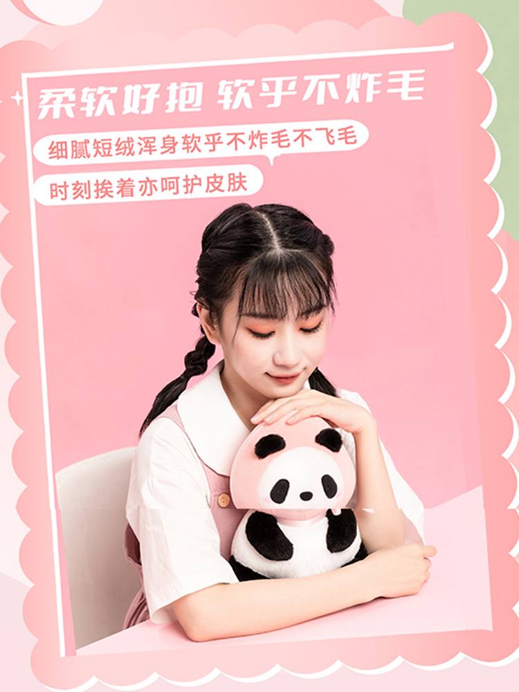 Miniso, Chinese posture corrector, cute doll, plush pillow, panda