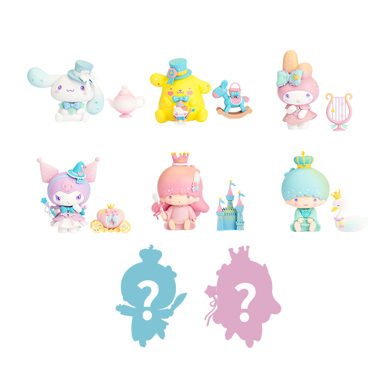 A Set Of 8 Non Duplicate (Including Two Hidden) Unpacked Boxesminiso MINISO sanrio  dream Blind box girl doll Garage Kit Cinnamoroll  Ornaments sanrio series
