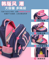 Babu Beans new school bag Primary school girl One 23 to six Grade Child Protection Child 2021 Girls Han