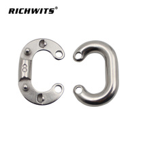 Stainless steel 316 chain buckle chain card chain connection buckle quick connection ring riveted chain buckle split connection buckle