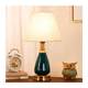 Ceramic Table Lamp for Bedroom, Simple Modern Chinese Style, Nordic Romantic and Warm Touch Dimmable Warm Light Bedside Lamp