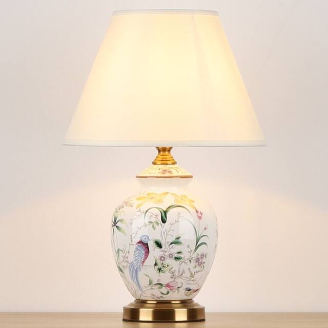 Ceramic Table Lamp for Hotel, Living Room, Study, Bedside, Modern Minimalist American Country Style, Soft Decoration Sample