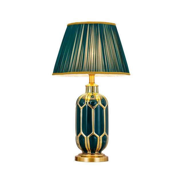 American-Style Ceramic Table Lamp, Simple and Creative, Warm and Romantic, Suitable for Living Room, Study, Bedroom, Bedside, European-Style Villa, Hotel, Clubhouse