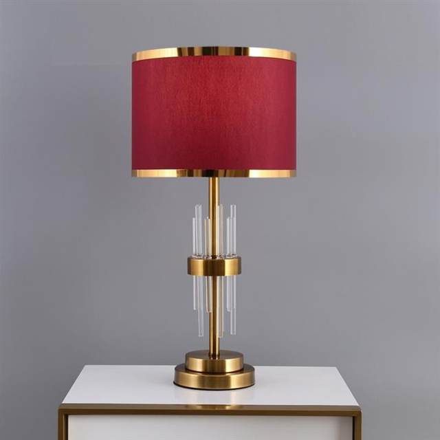 Light Luxury Table Lamp for Bedroom, Post-Modern Bedside Lamp for Living Room, Luxurious Creative Simple Modern Table Lamp for Wedding Model Room