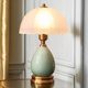 European-Style Table Lamp, Retro Pastoral Ceramic Glass Led Lamp, Study Desk Smart Lamp, Bedroom Decoration Bedside Lamp