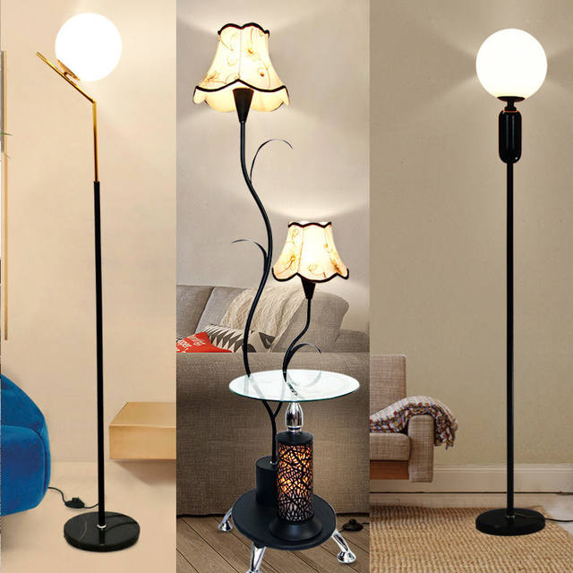 Minimalist Bedside Table Lamp, Floor Lamp, Nordic Lamp, European Living Room Fishing-Style Standing Lamp, Internet-Famous Bedroom Floor Lamp