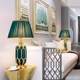 Luxurious High-End Ceramic Table Lamp in a Beautiful Style, Simple and Creative, Suitable for Bedroom Bedside, European-Style Villa, Hotel Lobby, and Clubhouse