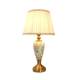 Ceramic Table Lamp, American-Style Minimalist Bedroom, Chinese-Style European-Style Living Room Corner Lamp, High-End Luxury Master Bedroom Bedside Lamp