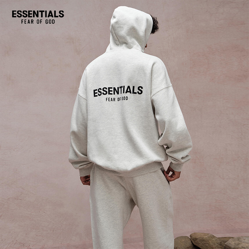 Официальный сайт аутентичные Essentials толстовки для мужчин и женщин, худи, флокированные куртки с длинными рукавами, FOG многоцепочечная SS22 модный бренд