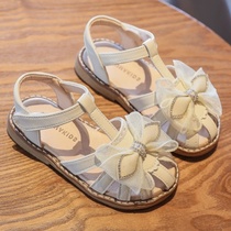 Girl Net Red Sandals Princess Shoes CUHK Kids 2021 New Summer Exploits Soft Bottom Non-slip Children Shoes Womens Summer