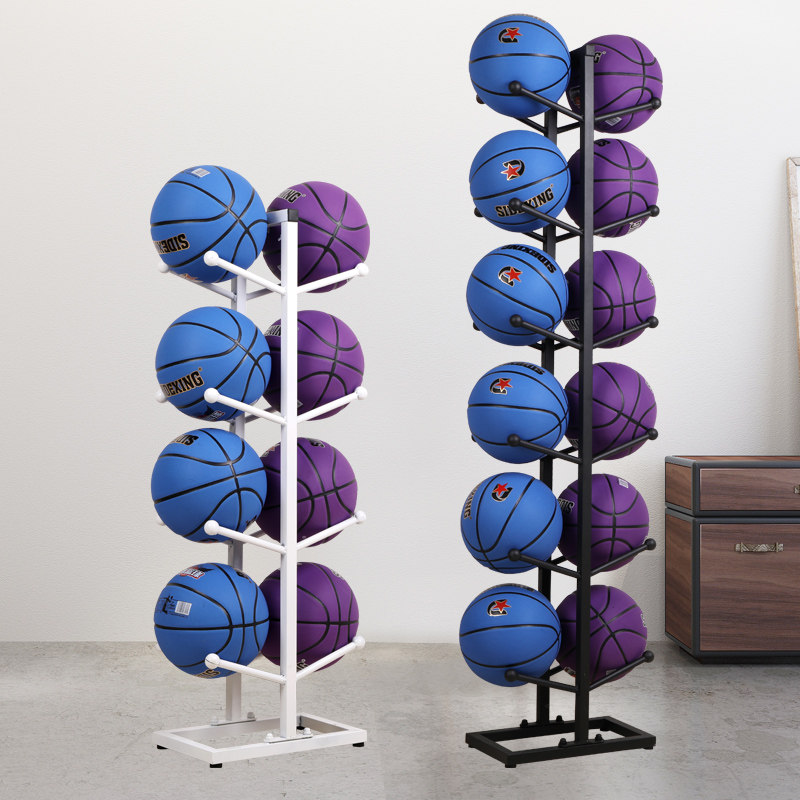 Basketball football storage racks ball racks classified and placed home ball racks display racks basket display racks
