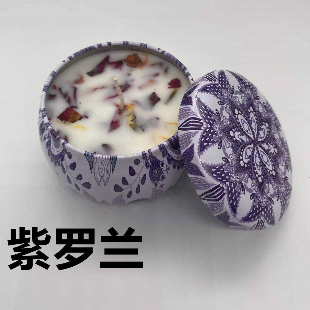 Romantic plant essential oil scented candles low temperature smoke-free bedroom air purification handmade fragrance gifts