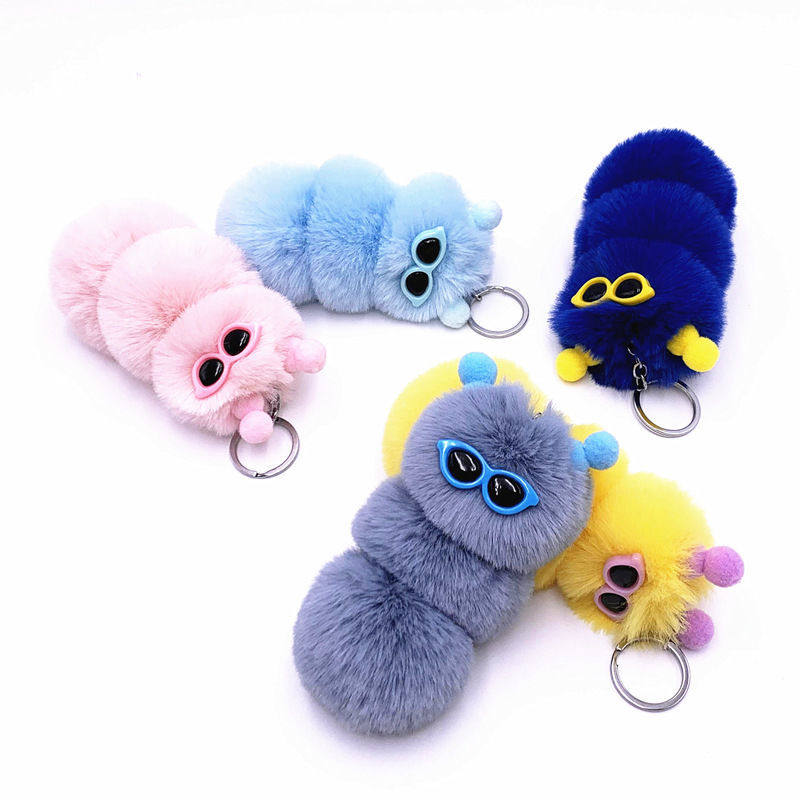 Personalized creative schoolbag ornaments elementary school students Korean version of cute lamb fashion key chain female simple and versatile decorations