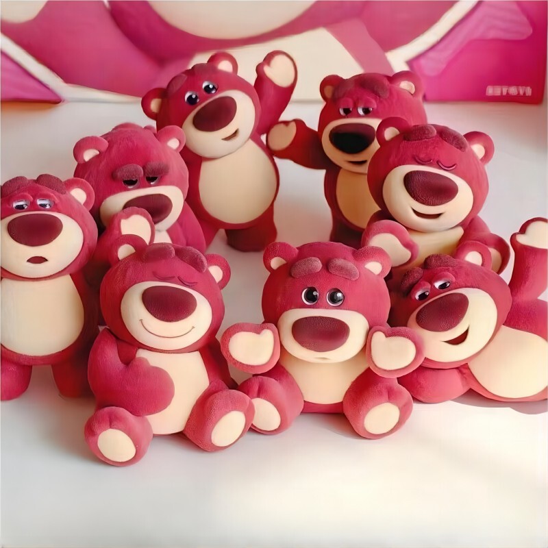 Authentic Disney Toy Story Lotso Itsme Blind Box Trendy Plush Figurine Ornament Doll Merchandise
