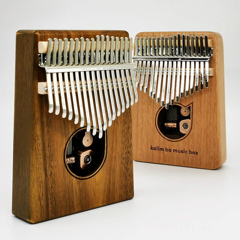 Wooden music box music box practical thumb piano primary school students girls children girls birthday gift Christmas