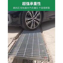 Drainage ditch cover plate hot-dip galvanized grating underground garage trench sewer galvanized steel grating stair step platform