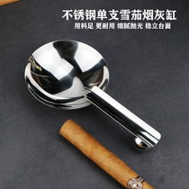 Cigar Ashtray Stainless Steel Single Slot Cigar Ashtray Portable Travel Ashtray Business Gift