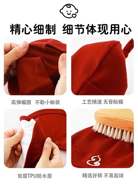 Baby Bibs Autumn and Winter Pure Cotton Class a Newborn Infant Boys and Girls Saliva Towel Waterproof Gauze Neck Bib