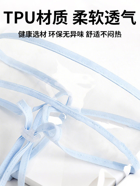 Baby travel protective mask, anti-droplet, windproof, small-month-old newborn child isolation face covering, baby going out face mask