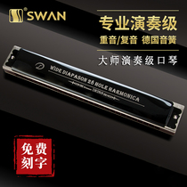 Germany imported spring 28 holes C-tone accent harmonica Advanced adult professional performance grade polyphony Beginner introduction