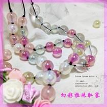 Beautiful and romantic womens colorful beaded glass anal plug for back yard masturbation adult sex toy small first taste