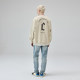 CLIMAXVISION distressed printed C letter thin velvet pullover sweatshirt heavy American high street couple jacket trend