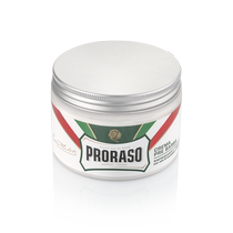 PRORASO Mens Pre-shave Massage Cream Eucalyptus Mint Scent Italian Imported Pre-Shave Cleanser 300ML