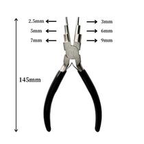New new rust-proof six-section pliers 6-in-1 round mouth jewelry three-section jewelry DIY pliers hand-wound shape