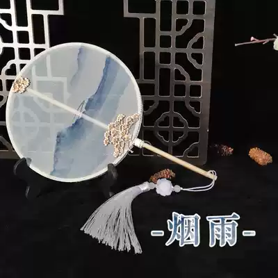 Hanfu accessories holding children's group fan ancient wind small fan fairy air with cheongsam costume girl for the show