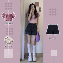 Millennial Hot Girl Sweet Cool 100 Plexo Jeans Half Body Dress Design Sensation Small Crowdschia High Waist A Character Wrap Hip Fish Tail Short Skirt