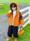 Boys' Fleece-Lined Jacket, Autumn and Winter 2025 New Style, Children's Hooded Windbreaker, Baby Boy Cartoon Thickened Parka