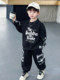 Boys' Spring and Autumn Outfit 2026 New Stylish Boy Toddler Sweatshirt Casual Two-Piece Set Children's Spring Clothing