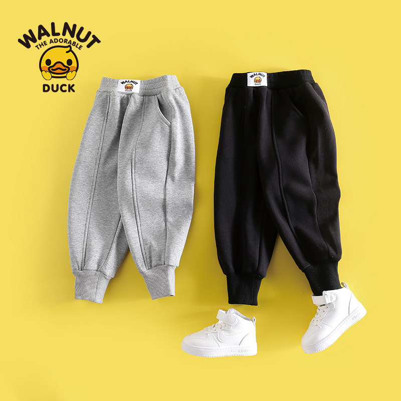 Small Yellow Duck Child Clothing Children Pants Boys' Pants Autumn Winter Style 2023 New Men's Baby Winter Sports Gush Pants-Taobao