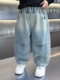 Boys' Jeans Spring Children's Straight-Leg Pants 2026 New Style Boys' Spring and Autumn Fashionable Casual Long Pants