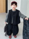Boys' Suit Autumn 2025 New Children's Korean Style Shirt Vest Three-Piece Set Little Boy Autumn Casual Sweatpants