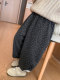 Girls' Fleece-Lined Pants Autumn and Winter 2025 New Children's Fleece-Lined Long Pants Thickened Casual Lantern Pants for Little Girls