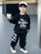 Boys' Spring and Autumn Outfit 2026 New Stylish Boy Toddler Sweatshirt Casual Two-Piece Set Children's Spring Clothing