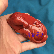 Imitation Huanglong Jade Immediate Marquis Handle Piece Jade Zodiac Horse Hand Toy Piece Jade Decoration Mens and Womens Jade Toy Piece