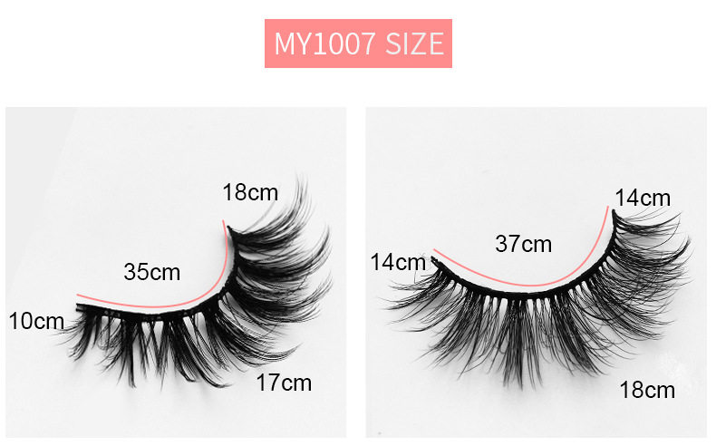 LOMO камера 10 pairs 8d mink hair natural curl thick false eyelashes