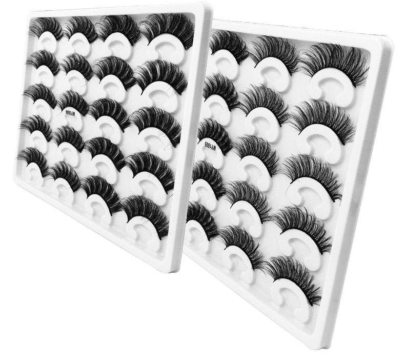LOMO камера 10 pairs 8d mink hair natural curl thick false eyelashes